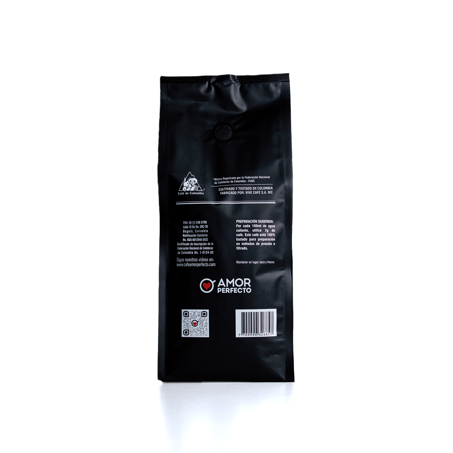 Café Insignia Amor Perfecto 500g, café de especialidad 100%colombiano.